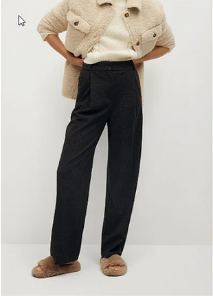Сірі штани палаццо mango