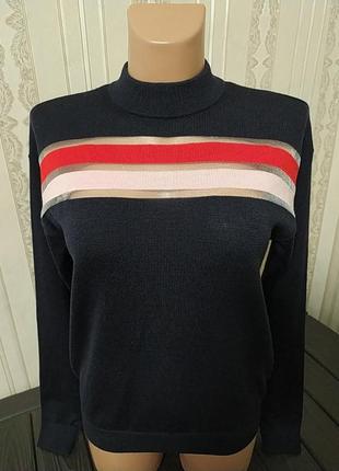Брендовий розкішний тоненький светр з вовни