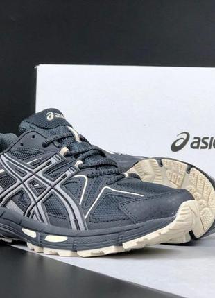 Чоловічі сірі кросівки з сіткою на весну в стилі asics gel kahana 8 🆕 асікс4 фото