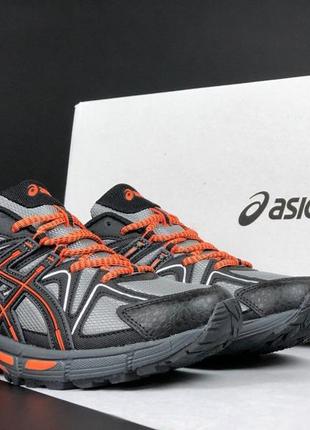 Чоловічі шкіряні кросівки з сіткою на весну в стилі asics gel kahana 8 🆕 асікс3 фото