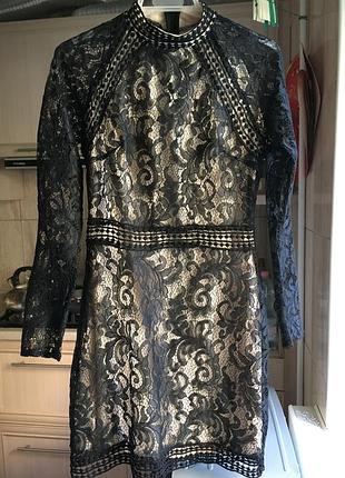 Невероятно красивое нарядное кружевное вечернее платье quiz