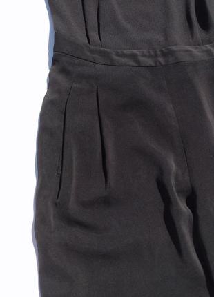Стильный чёрный комбинезон на бретелях с карманами zara6 фото