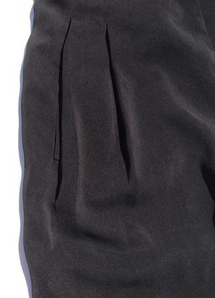 Стильный чёрный комбинезон на бретелях с карманами zara7 фото