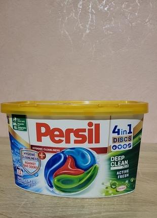 Капсулы для стирки цветных вещей persil active fresh deep clean 11шт1 фото