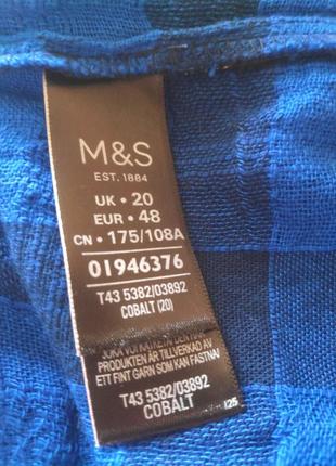 Блуза/100%хлопок/бохо/с завязками/ батал m&s9 фото