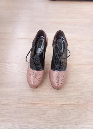 Туфли ботинки женские vero cuoio etro, 36,5 стелька 23,5 см1 фото