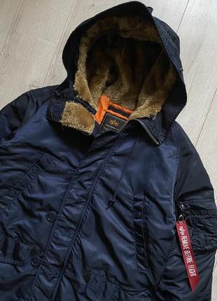 Alpha industries n-3b new coll синя гарна парка3 фото