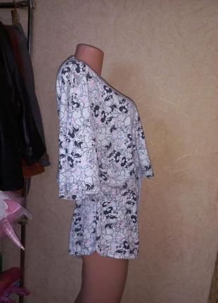 Пижама женская набор для сна шорты +майка микки классная стильная удобная практичная7 фото