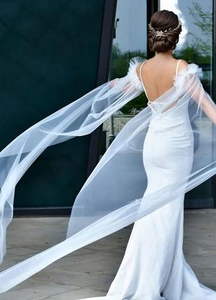 Фатиновые рукава крылья для свадьбы, вечеринки, фотосессии