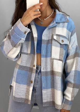 Кашемірова сорочка в клітинку