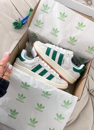 Жіночі кросівки adidas campus green/grey