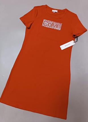 Calvin klein платье футболка, хлопок, оригинал