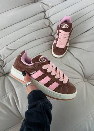 Коричневі жіночі adidas campus brown