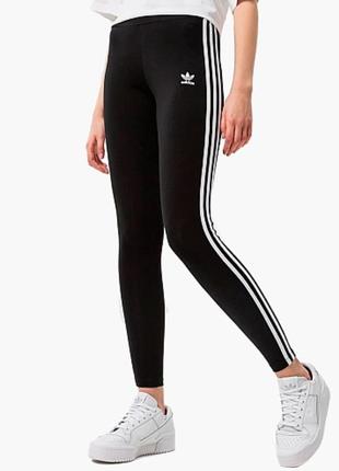 Лосини легінси adidas leggings 3 stripes tight black hd23503 фото