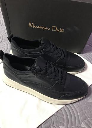 Чоловічі шкіряні кросівки massimo dutti4 фото