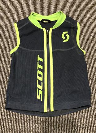 Детский вело жилет, защита для спины scott actifit plus junior vest protector