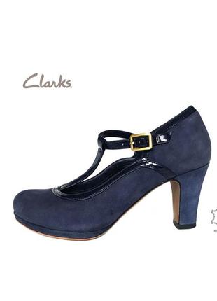 3742 туфлі clarks 37 замш