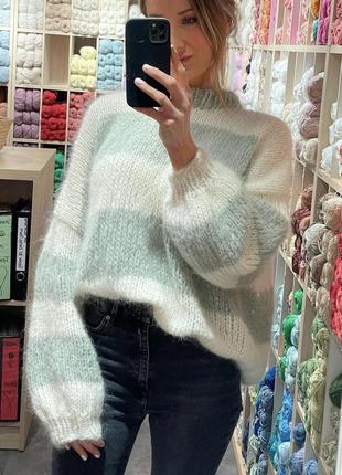 Базовий светр оверсайз з вовни альпака3 фото