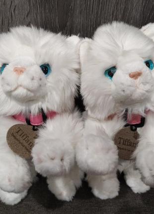 Белоснежная кошка tiffany keel toys 25 см киця, котенок, кошеня8 фото