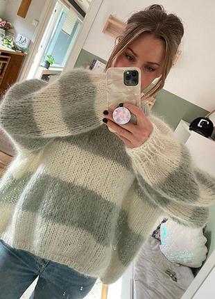 Базовий светр оверсайз з вовни альпака7 фото