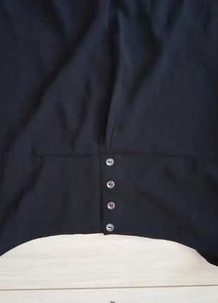 Шифоновое мини платье чарльстон с рюшами на юбке и заниженной талией3 фото