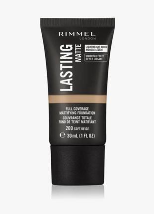 Rimmel
lasting matte
тональний крем з матуючим ефектом1 фото