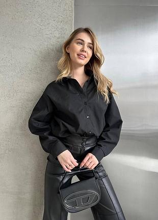 Сорочка,базова,оверсайз,класична,котон,чорний,білий,42-44,46-48