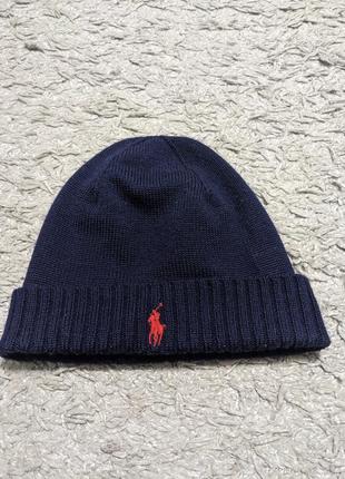 Шапка polo ralph lauren, merino wool, стан відмінний, без нюансів.