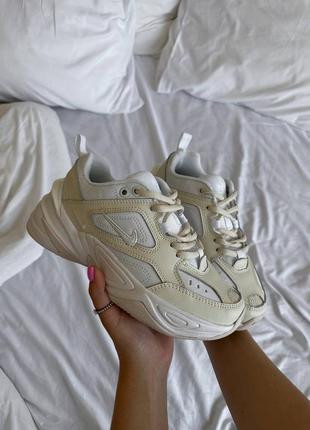 Жіночі шкіряні кросівки на весну в стилі nike m2k tekno 🆕 найк м2к текно