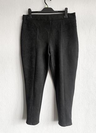 Стрейчеві брюки леггінси з екозамшу2 фото