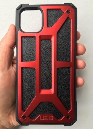 Чохол мілітарі протиударний uag monarch (original) 111721119494 для iphone 11 pro max (6.5") crimson3 фото