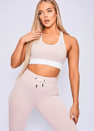 Спортивный топ sports bra pink ryderwear хs-s для тренажерной зала, йоги или пилатеса