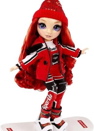 Лялька рейнбоу хай рубі андерсон зима червона веселка rainbow high winter break ruby anderson doll red4 фото