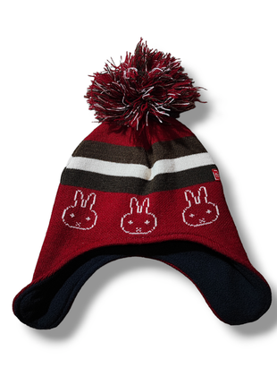 Дитяча шапка на флісі з вушками