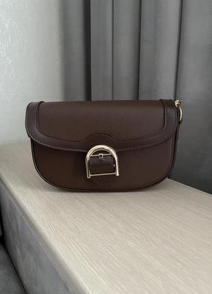 Жіноча сумка крос-боді коричнева