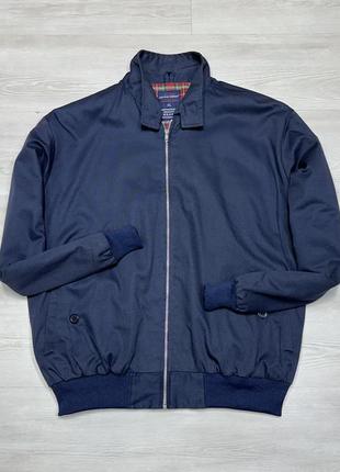 Фірмова чоловіча класична англійська синя куртка вітровка