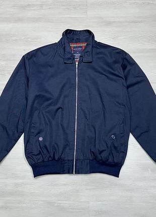 Фірмова чоловіча класична англійська синя куртка вітровка