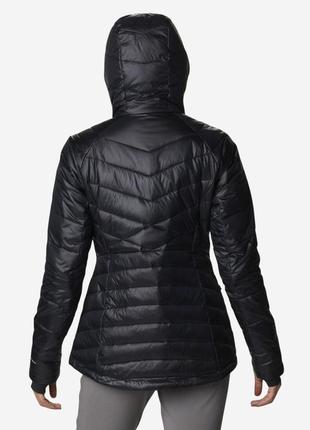 Куртка утеплена жіноча columbia joy peak™ hooded jacket (1982671clb-010)4 фото