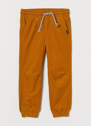 Вельветовые штаны брюки джоггеры с подкладкой h&m1 фото