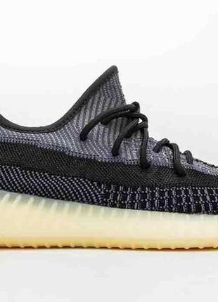 Чорні кросівки адідас їзі буст 350 унісекс adidas yeezy boost 350 v2 asriel 36