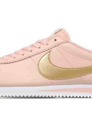 Nike cortez pink gold