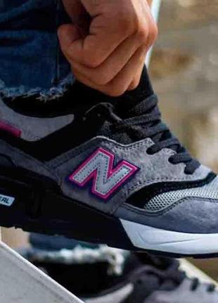 New balance 997s grey pink1 фото