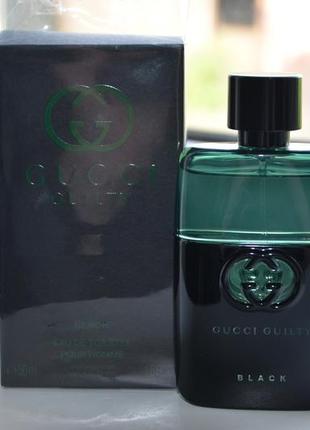 Gucci guilty pour homme black, 50 мл туалетна вода.2 фото