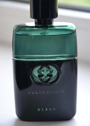 Gucci guilty pour homme black, 50 мл туалетна вода.3 фото