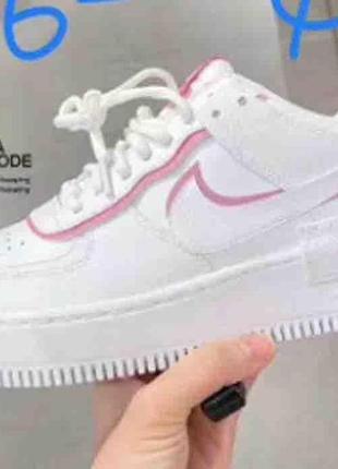 Nike air force shadow white pink