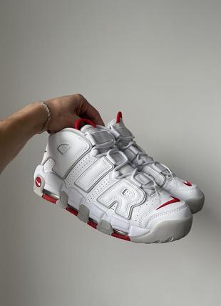 Чоловічі кросівки nike air more uptempo ‘96 white/red jordan retro og dunk air force max мужские кроссовки