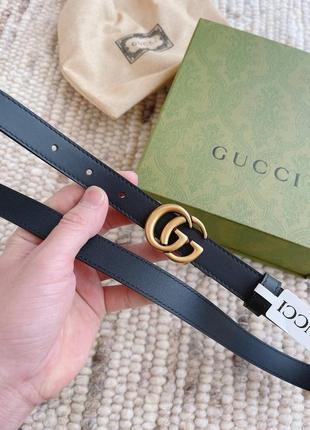 Женский кожаный ремень gucci с пряжкой-логотипом double g пояс гуччи 2 см ремень гучи3 фото