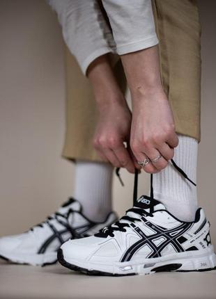 Женские кроссовки asics gel-kahana 8 white black черно кроссовки асикс женская обувь на каждый день демисезон