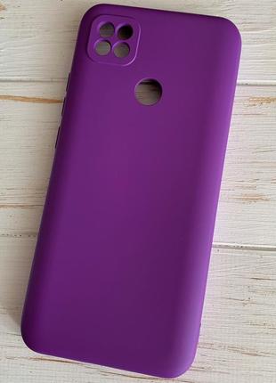 Силіконовий чохол soft silicone case full для Xiaomi redmi note 8t / 10a фіолетовий (бампер)