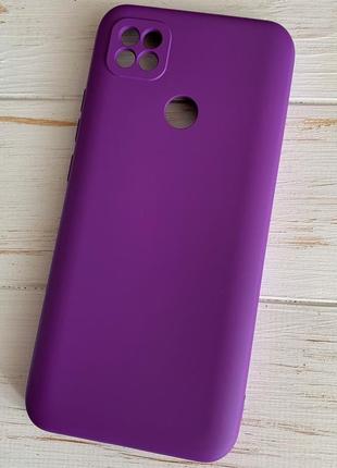 Силиконовый чехол soft silicone case full для xiaomi redmi 9c / 10a фиолетовый (бампер)